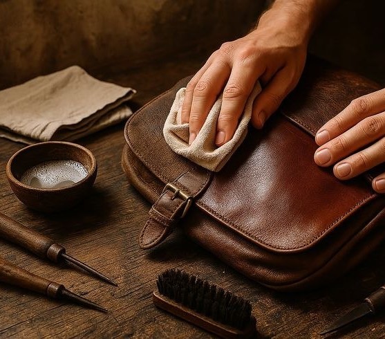 چگونه لکه های کیف چرمی را پاک کنیم؟ | راهنمای کامل و اصولی