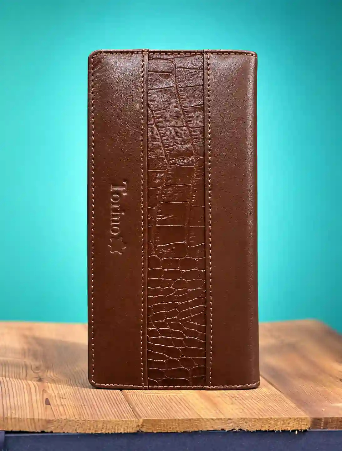 کیف پول تمام چرم کد 576 (قهوه ای سوخته)